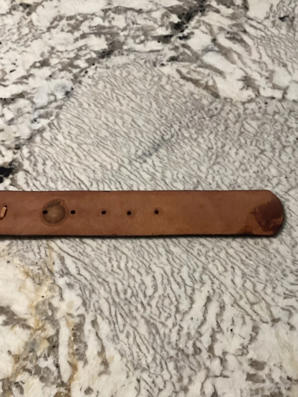 Vintage Tooled Leather Braided Belt Boho Western - Size 36
